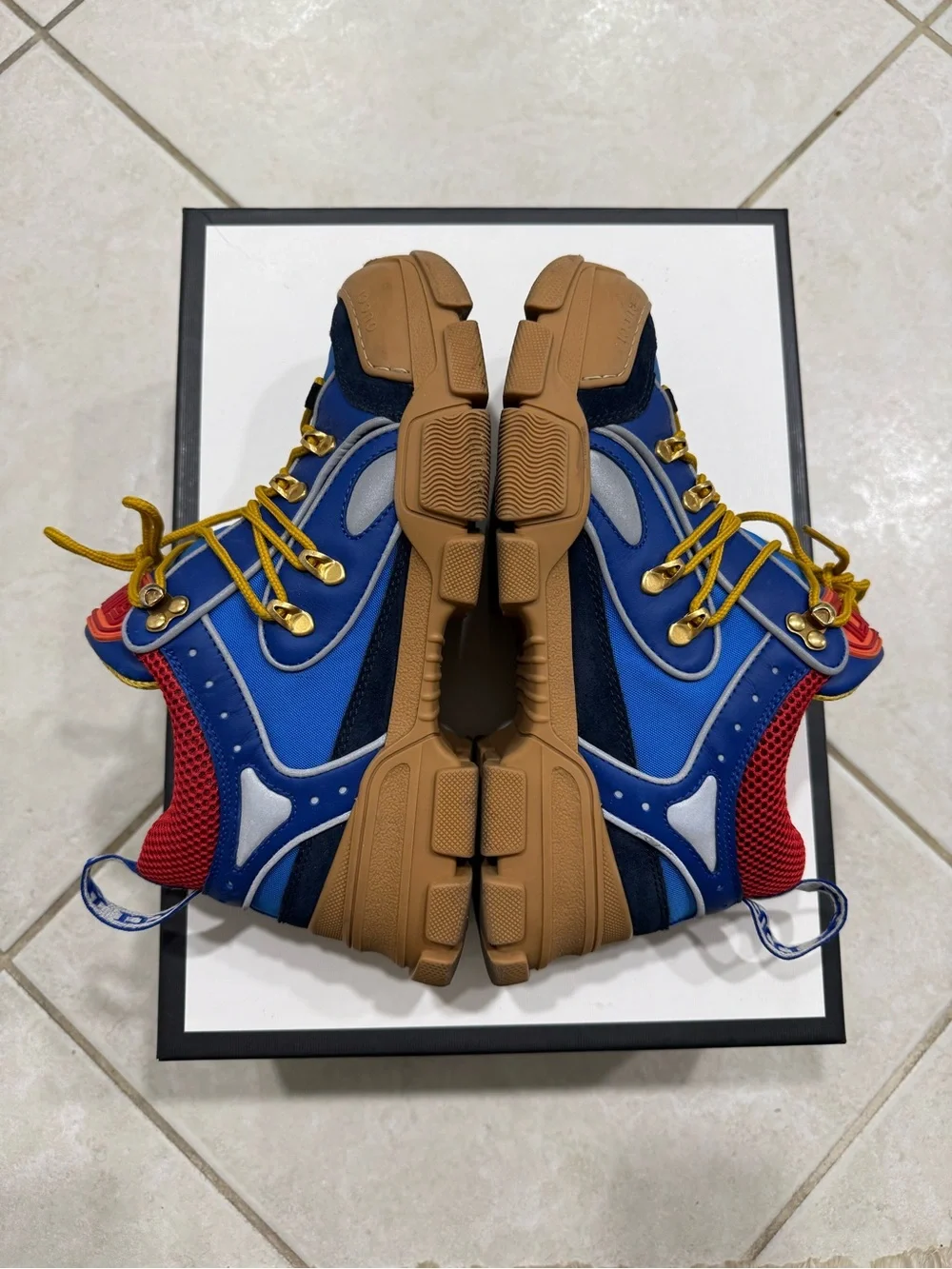 Men’s Size 7 G (7.5 US) - Gucci Flashtrek ' Blue Gum '